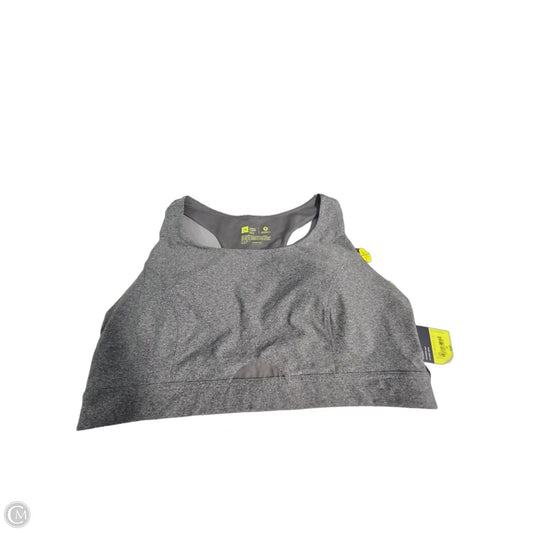 Athletic Bra By Xersion In Grey, Size: 2x