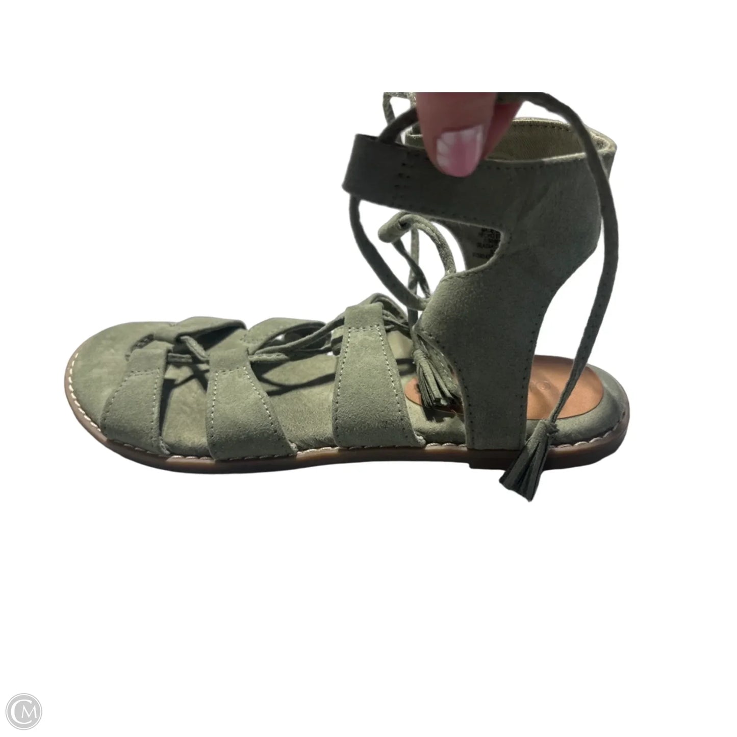 Sandals Flats By Old Navy In Green, Size: 6
