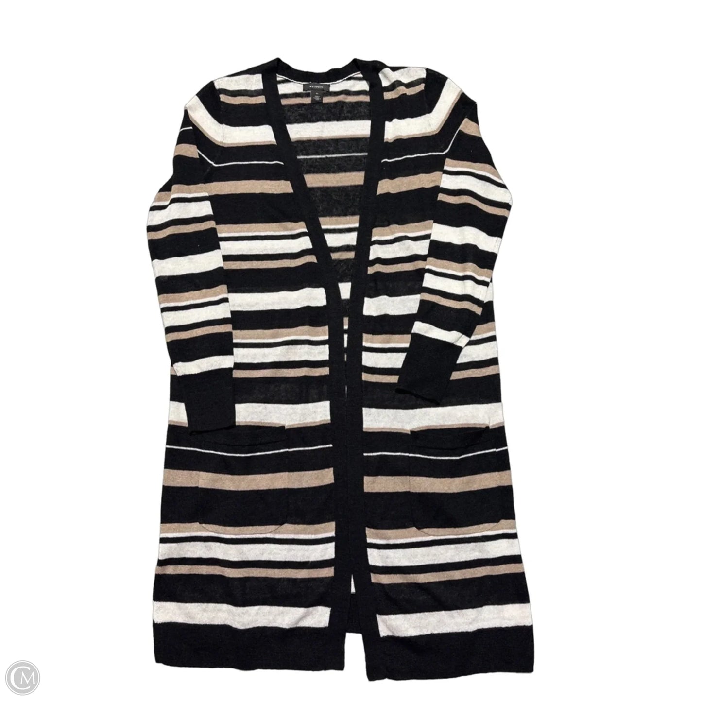 Cardigan By Halogen In Striped Pattern, Size: Xs