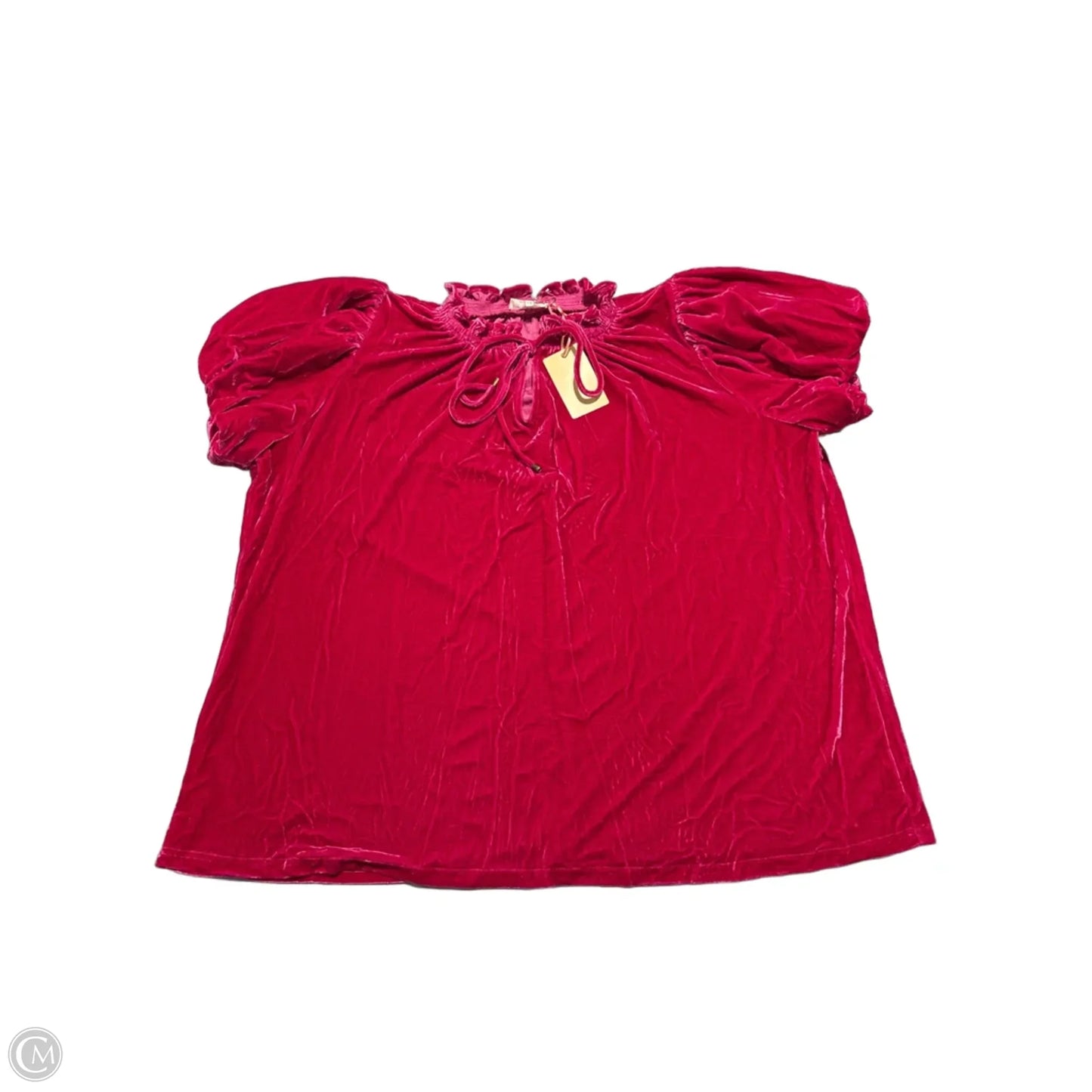 Top Short Sleeve By Entro In Pink, Size: 1x