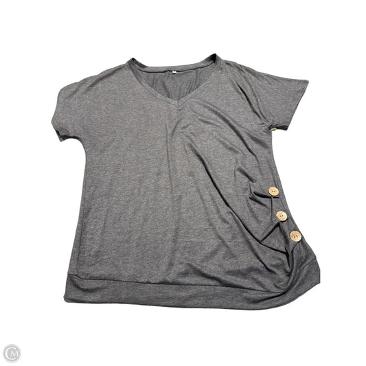 Top Short Sleeve Basic By Cmf In Grey, Size: Xl
