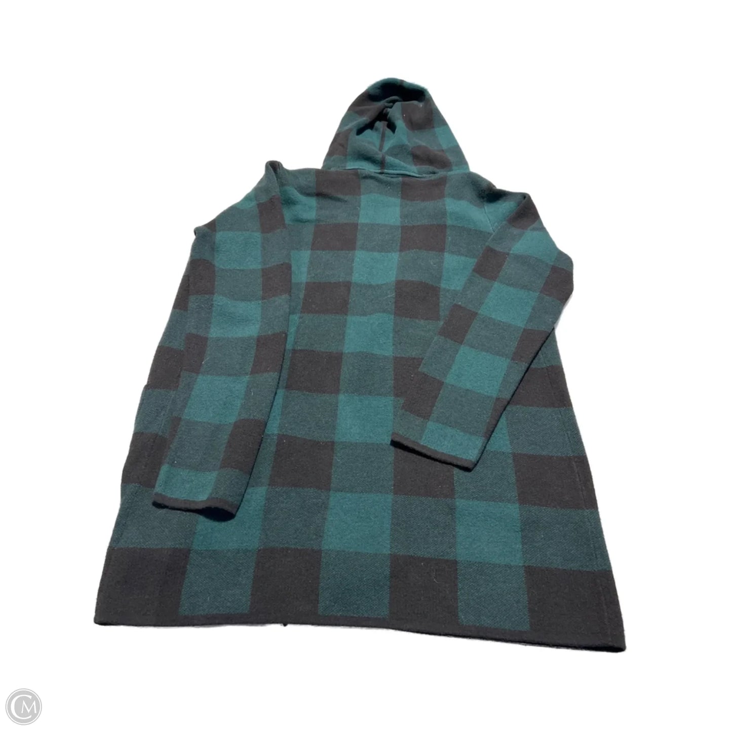 Cardigan By Adrienne Vittadini In Black & Green, Size: L