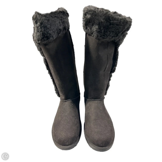 Boots Mid-calf Flats By Cme In Black, Size: 9.5