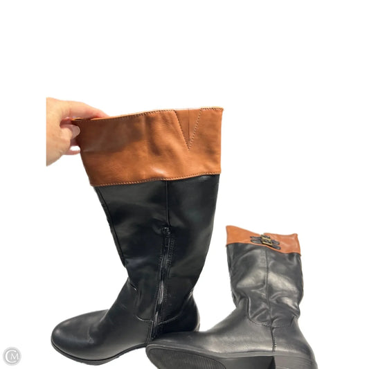 Boots Mid-calf Flats By Cme In Black, Size: 9
