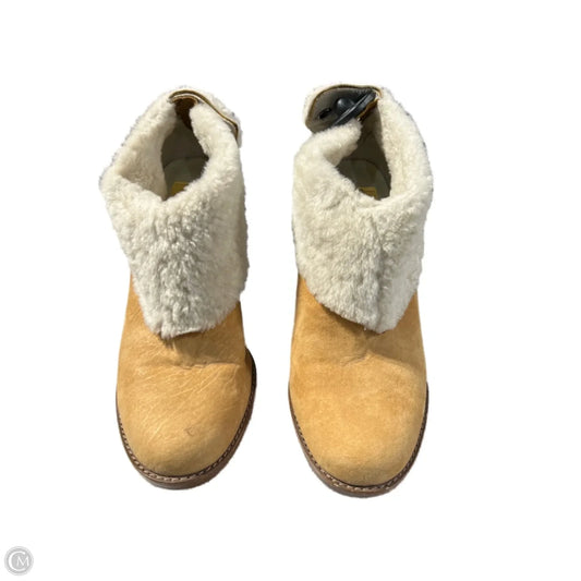 Shoes Heels Platform By Calvin Klein In Tan, Size: 7.5