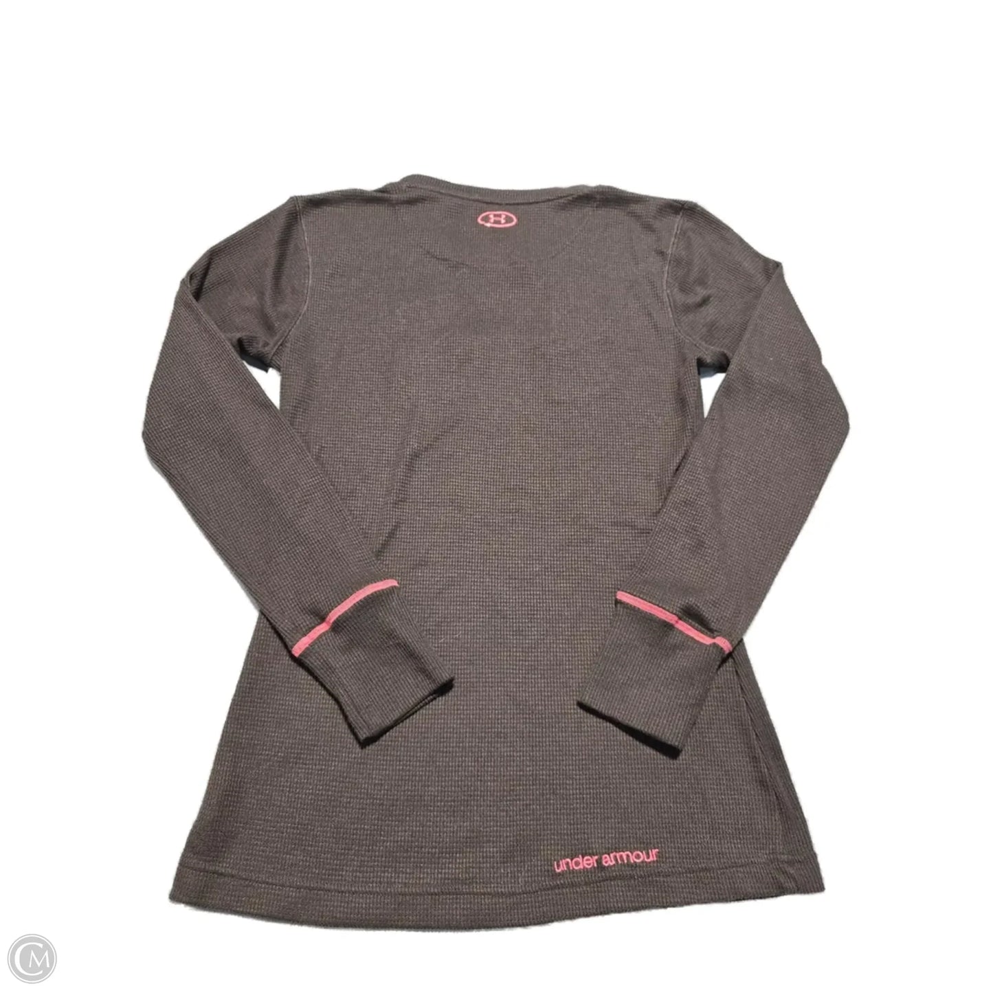 Top Long Sleeve By Under Armour In Brown, Size: M