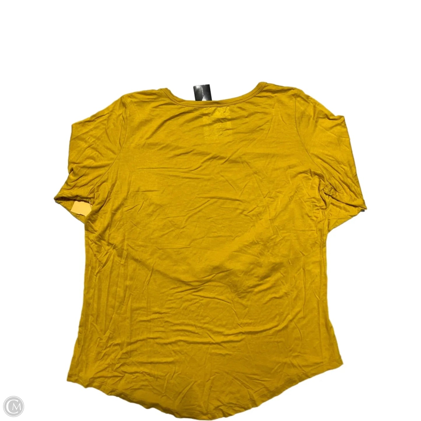 Top Long Sleeve Basic By Ashley Stewart In Yellow, Size: 18