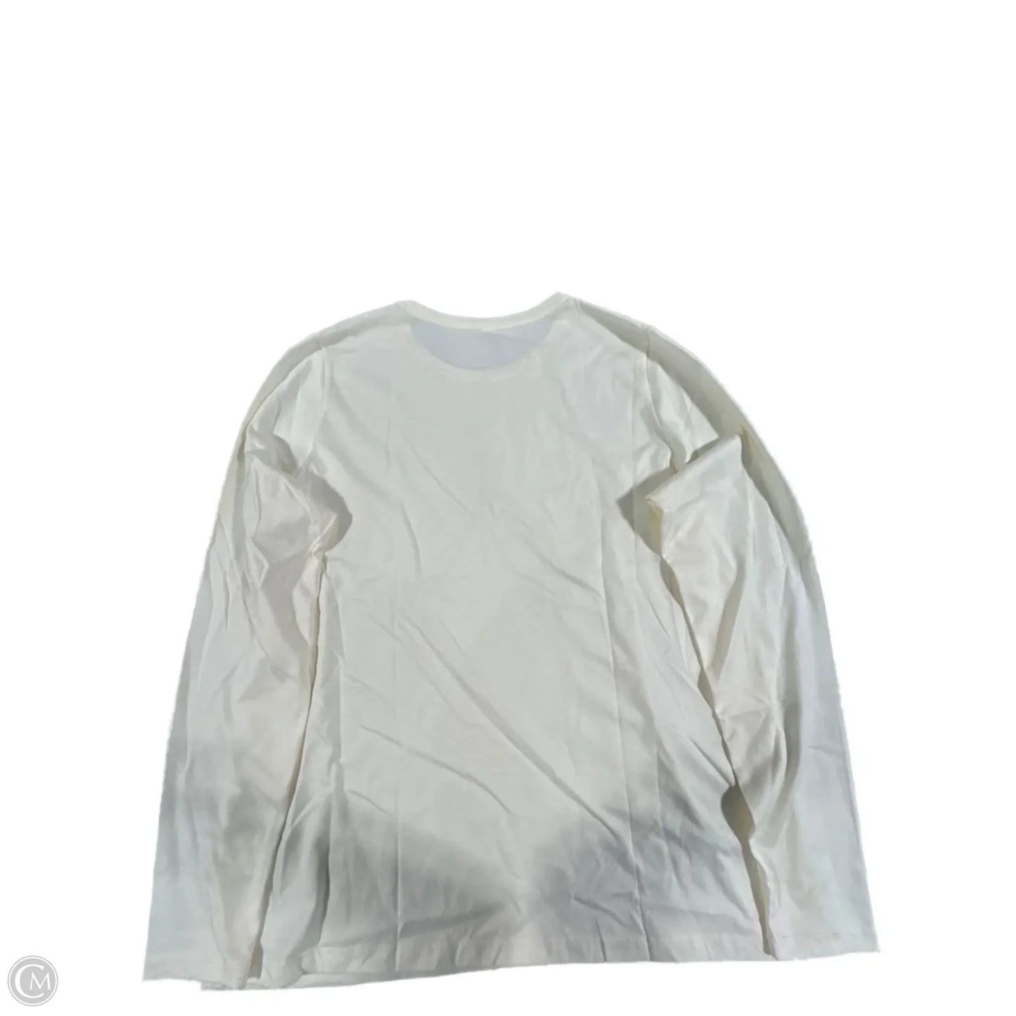 Top Short Sleeve Basic By Lands End In Cream, Size: Xl