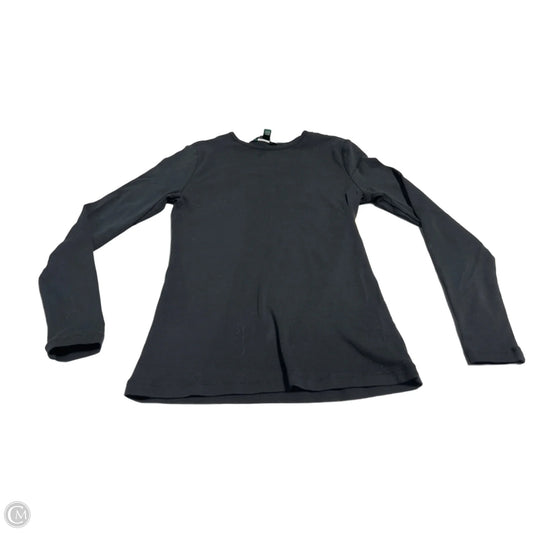 Top Long Sleeve Basic By Lauren By Ralph Lauren In Black, Size: S