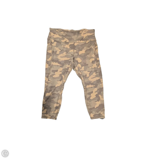 Athletic Leggings By Lululemon In Camouflage Print, Size: 18