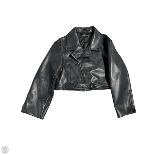Coat Leather By Cme In Black, Size: S