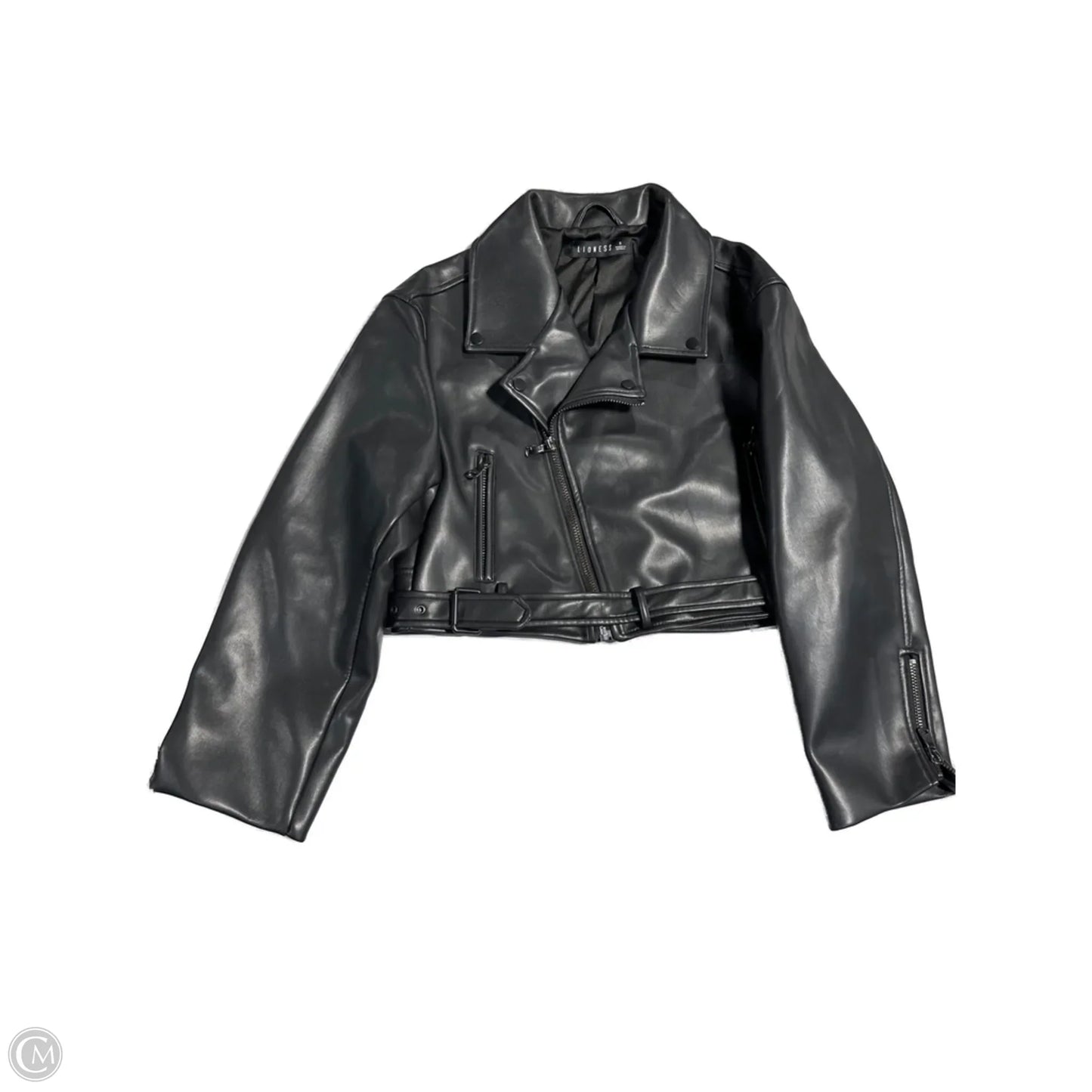 Coat Leather By Cme In Black, Size: S