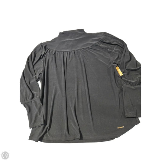 Top Long Sleeve By Anne Klein In Black, Size: L