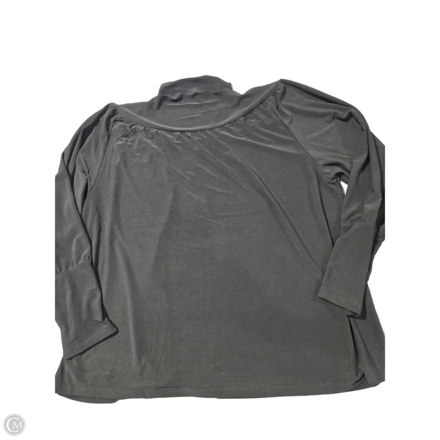 Top Long Sleeve By Anne Klein In Black, Size: L