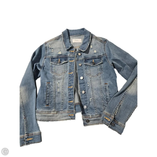Jacket Denim By Kancan In Blue Denim, Size: M