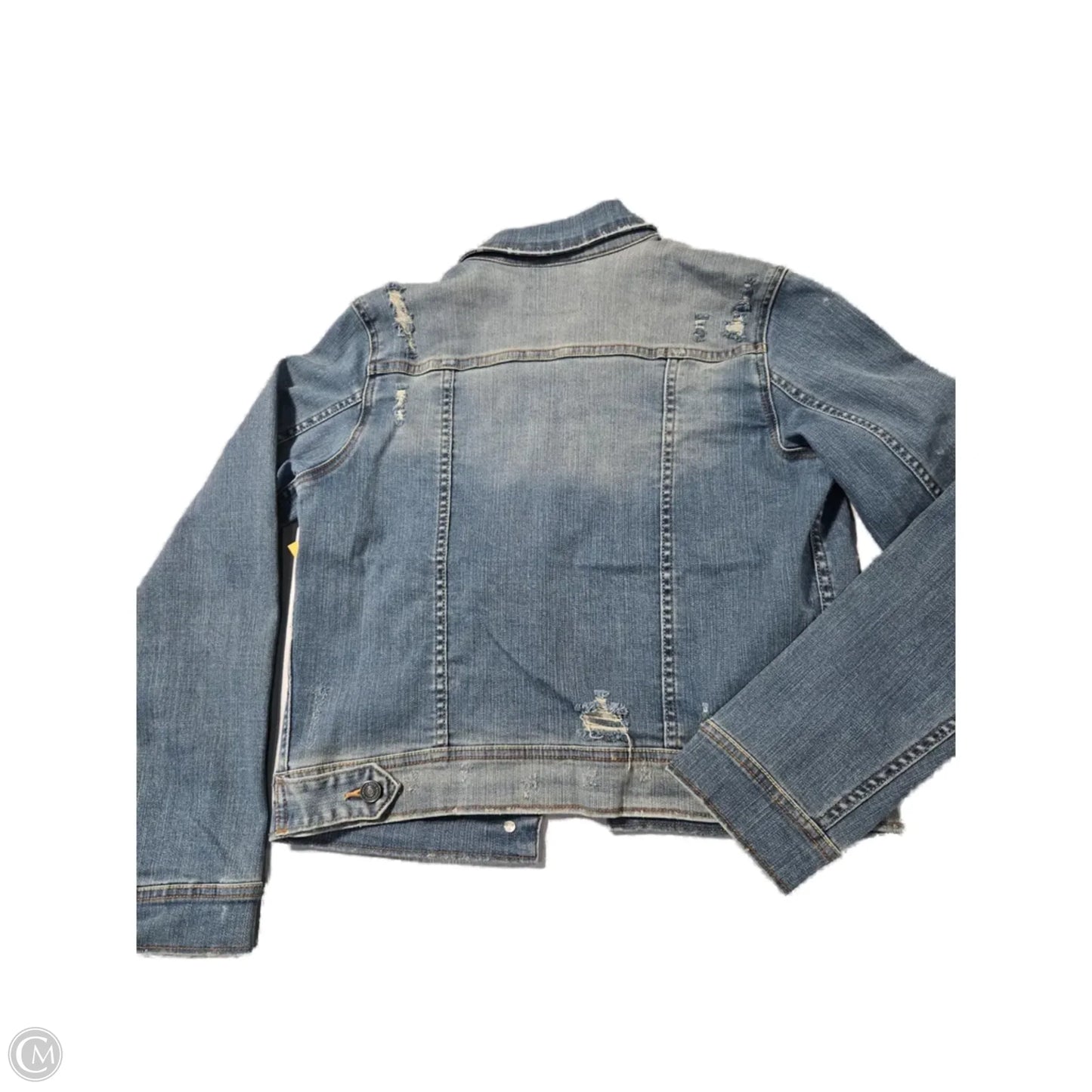 Jacket Denim By Kancan In Blue Denim, Size: M