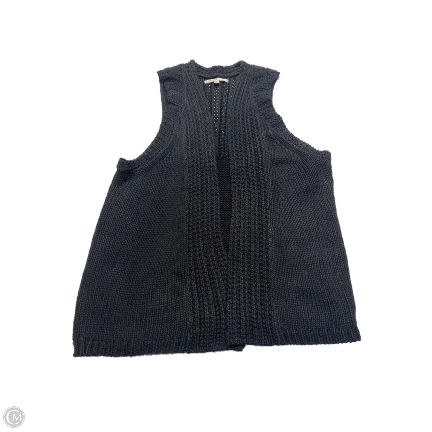 Vest Sweater By Gap In Black, Size: M