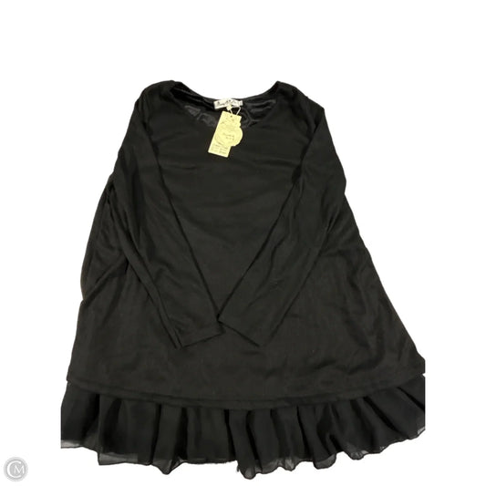 Blouse 3/4 Sleeve By Cme In Black, Size: Xxl