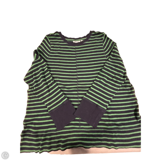 Top Long Sleeve By Chicos In Striped Pattern, Size: Xxl