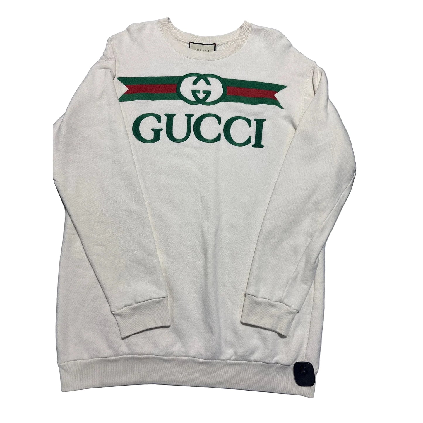 Sweatshirt Luxury Designer By Gucci In Cream, Size: Xxl