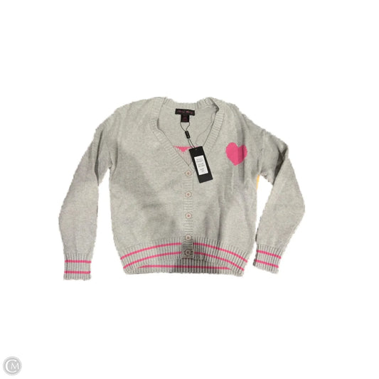 Sweater Cardigan By Cmb In Grey, Size: Xs