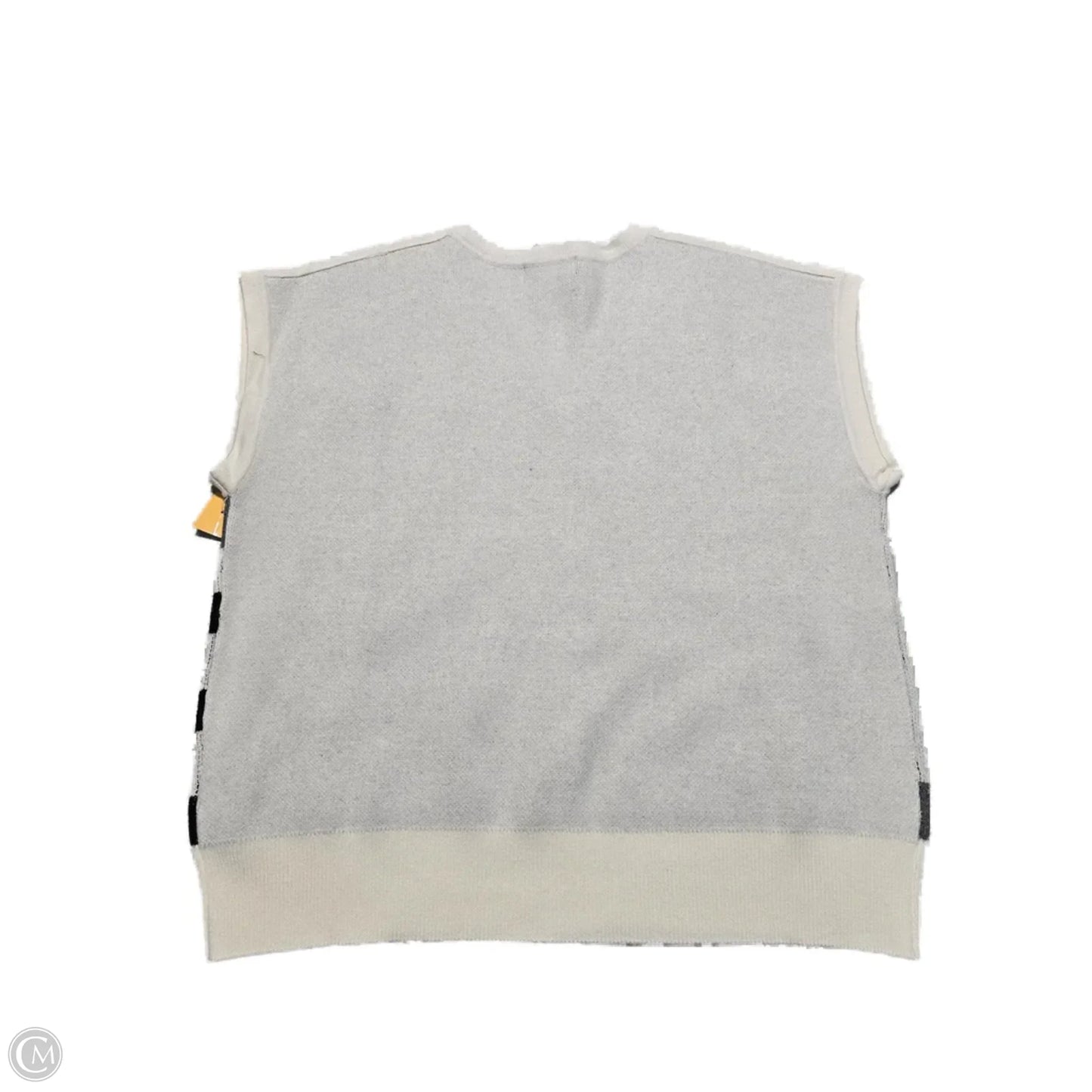 Vest Sweater By Ap Sport In Black & White, Size: M