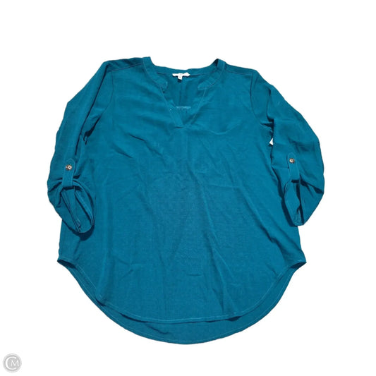 Blouse 3/4 Sleeve By Maurices In Green, Size: M