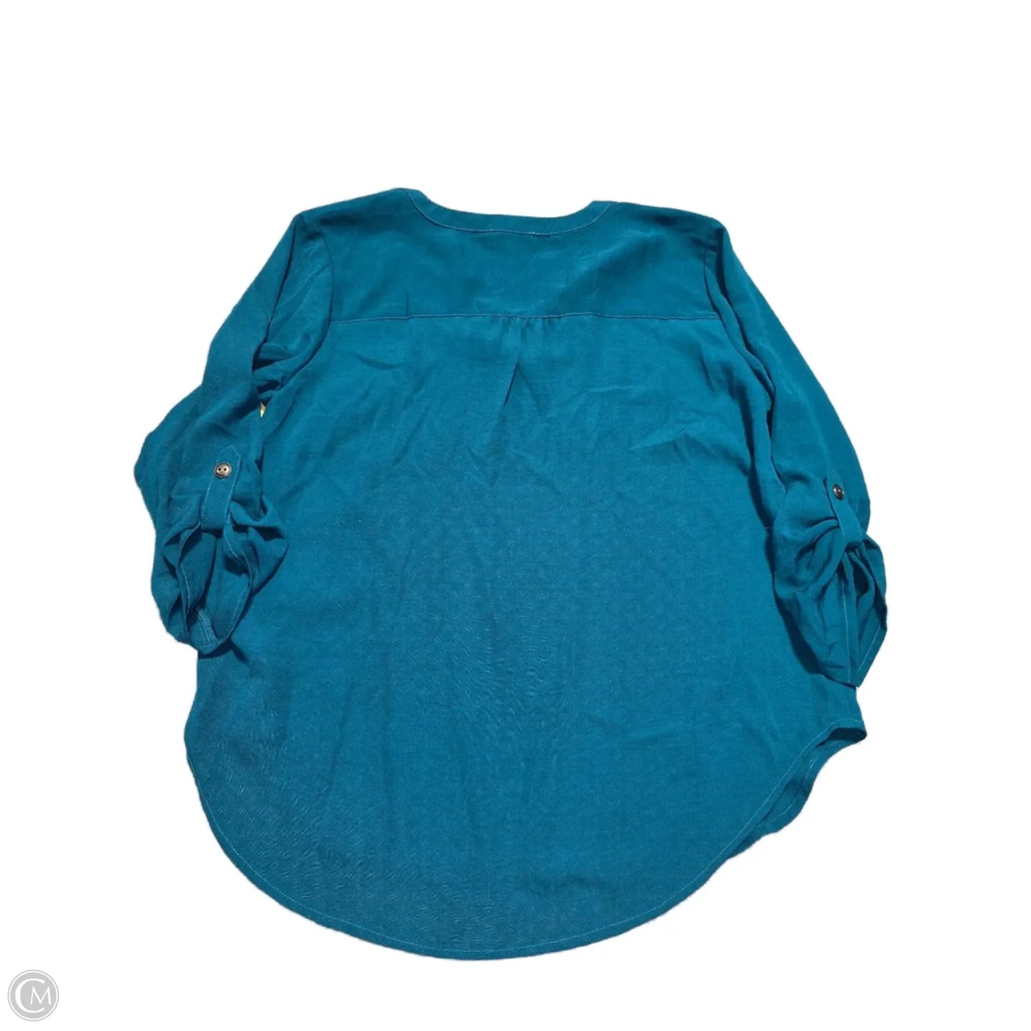 Blouse 3/4 Sleeve By Maurices In Green, Size: M