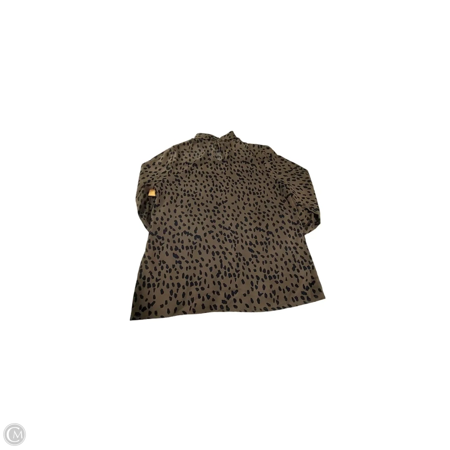 Blouse Long Sleeve By Cmf In Animal Print, Size: S