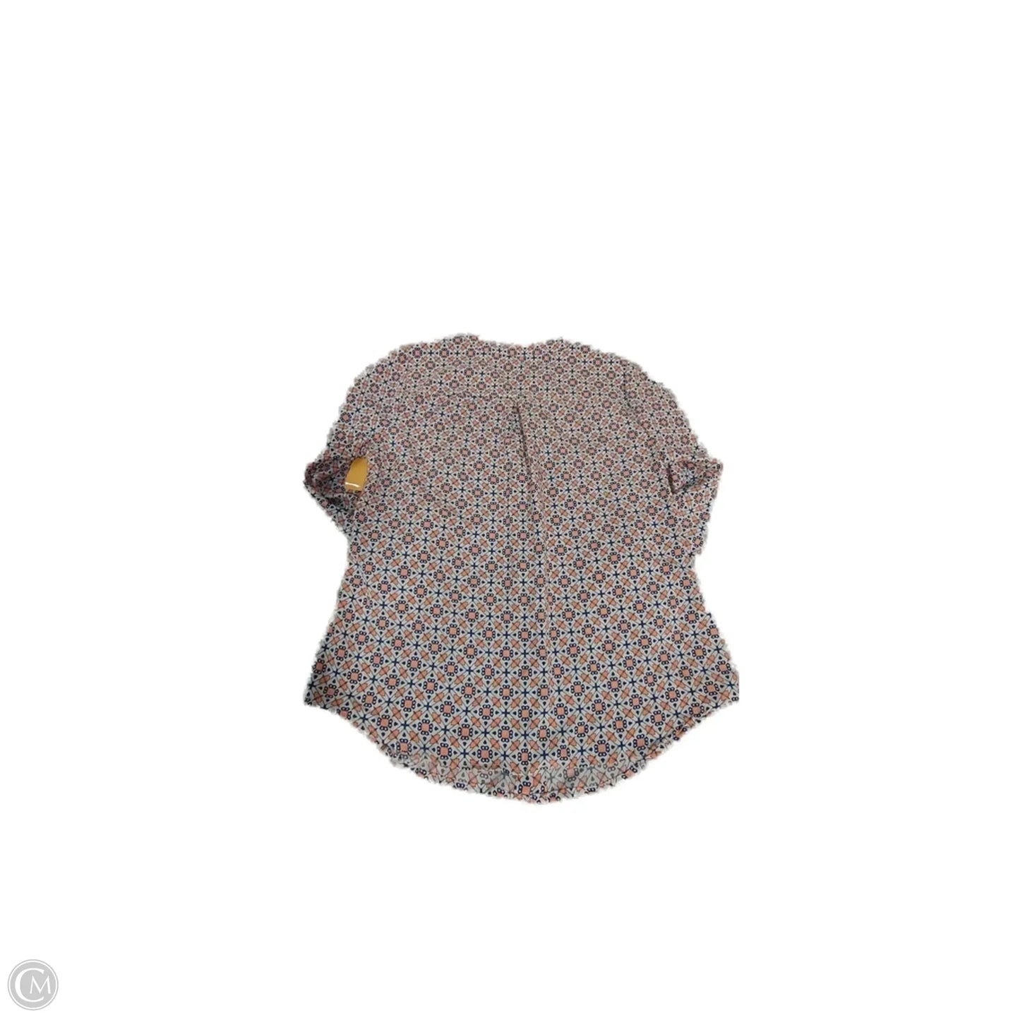 Blouse Long Sleeve By Notations In Geometric Pattern, Size: S