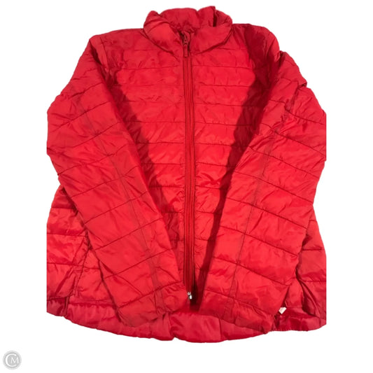 Jacket Puffer & Quilted By Old Navy In Red, Size: M
