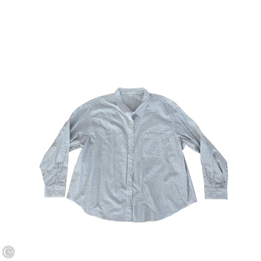 Blouse Long Sleeve By Maurices In Striped Pattern, Size: Xxl