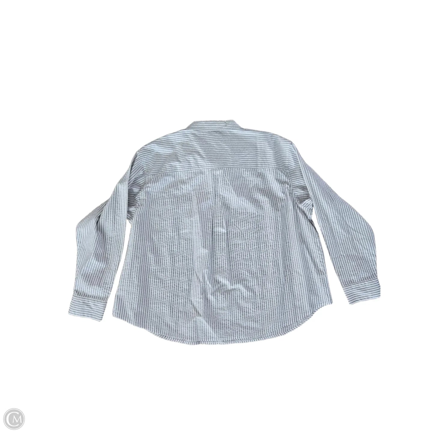 Blouse Long Sleeve By Maurices In Striped Pattern, Size: Xxl