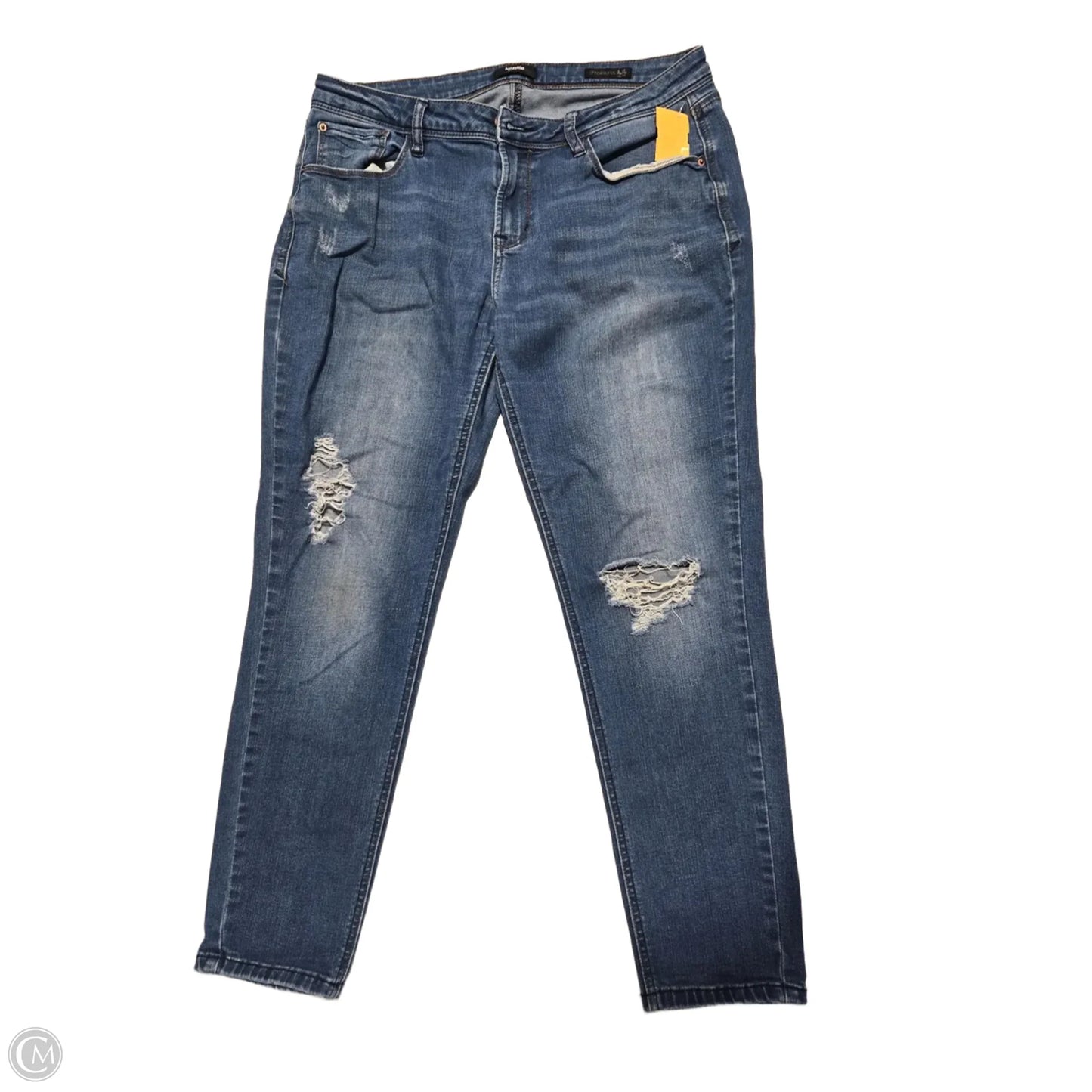 Jeans Skinny By Kensie In Blue Denim, Size: 16