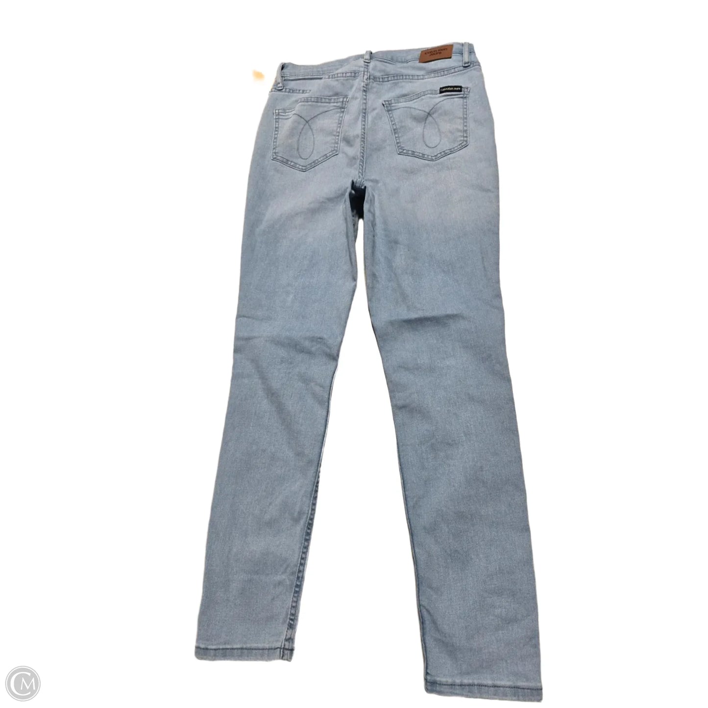 Jeans Skinny By Calvin Klein In Blue Denim, Size: 8