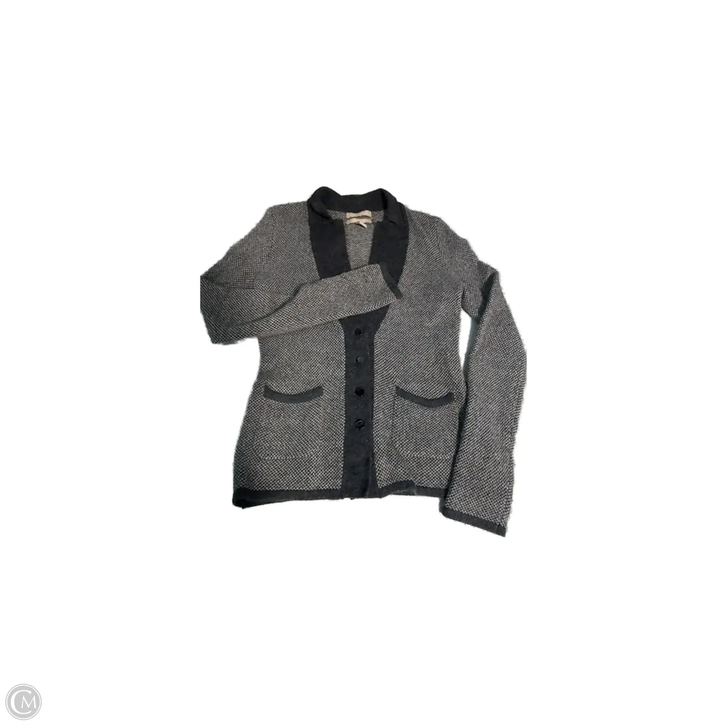 Sweater Cardigan By Banana Republic In Grey, Size: S