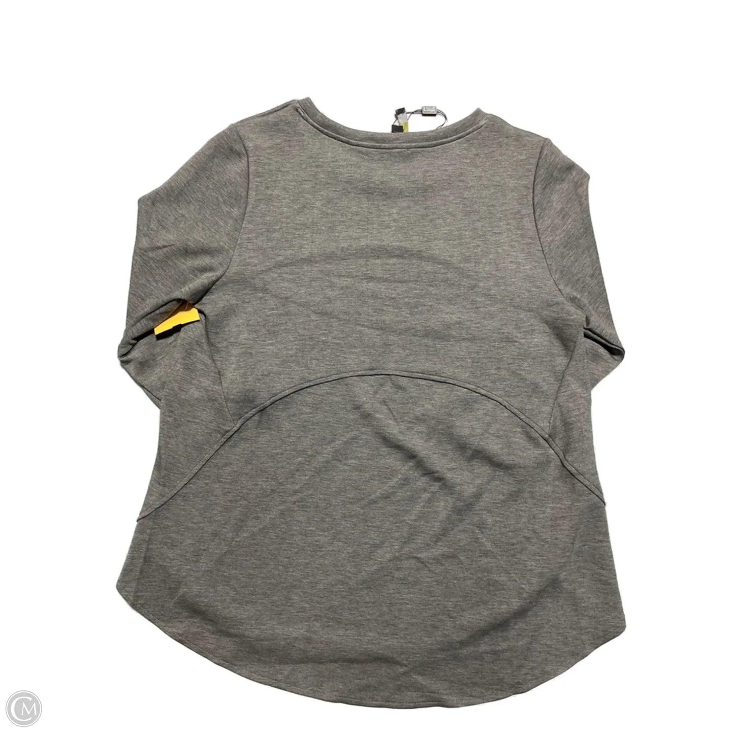 3/4 sleeve top By Lior In Grey, Size: L