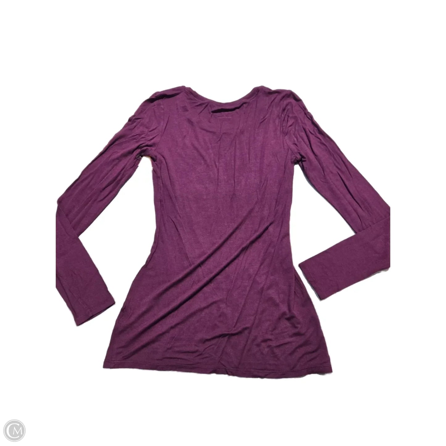 Top Long Sleeve Basic By Maurices In White, Size: S