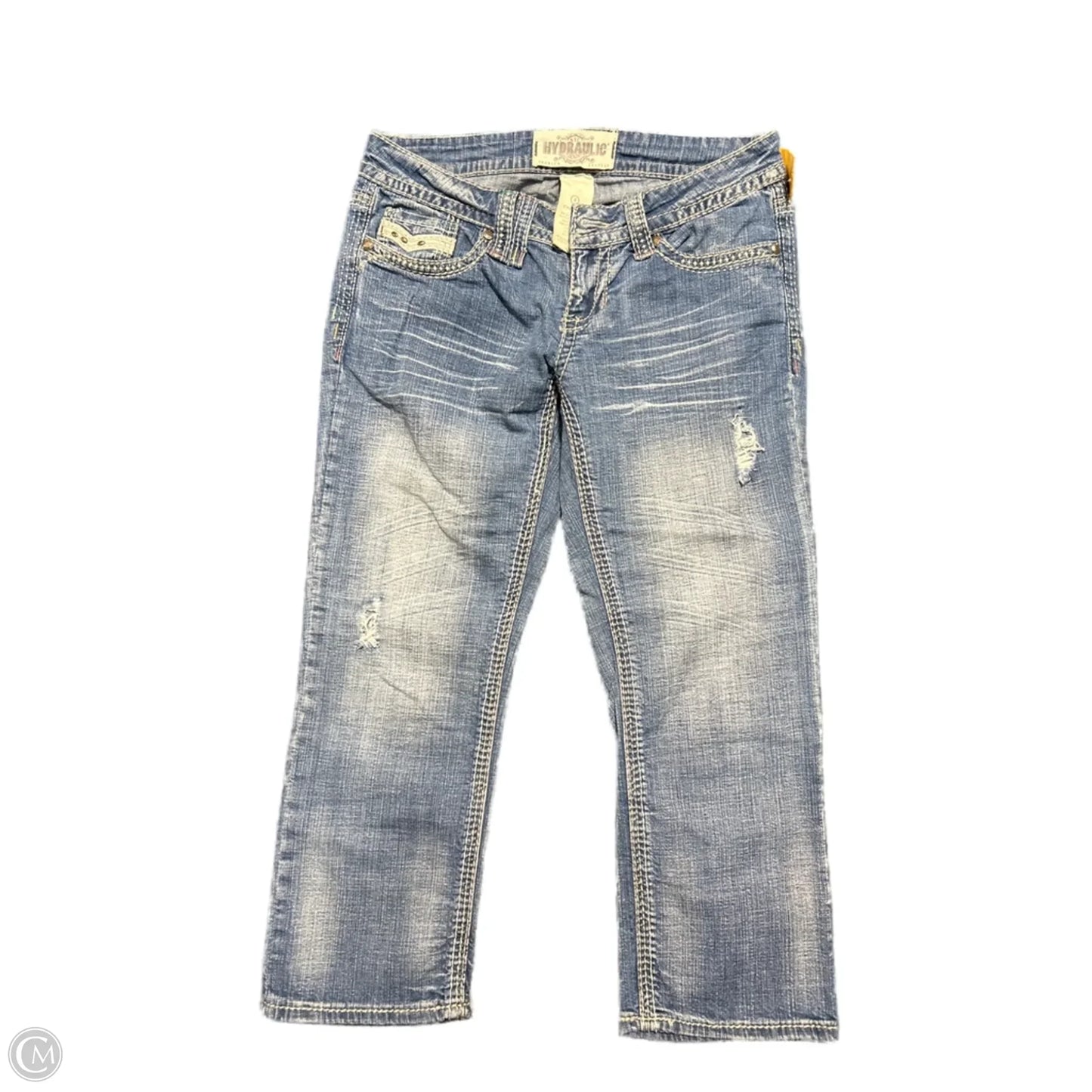 Capris By Hydraulic In Blue Denim, Size: 4