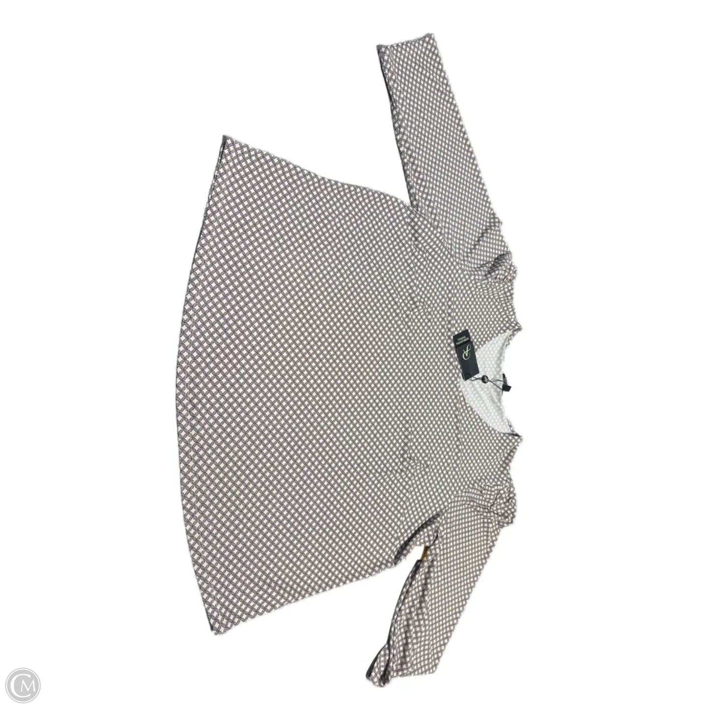 Blouse 3/4 Sleeve By Adrianna Papell In Geometric Pattern, Size: 1x