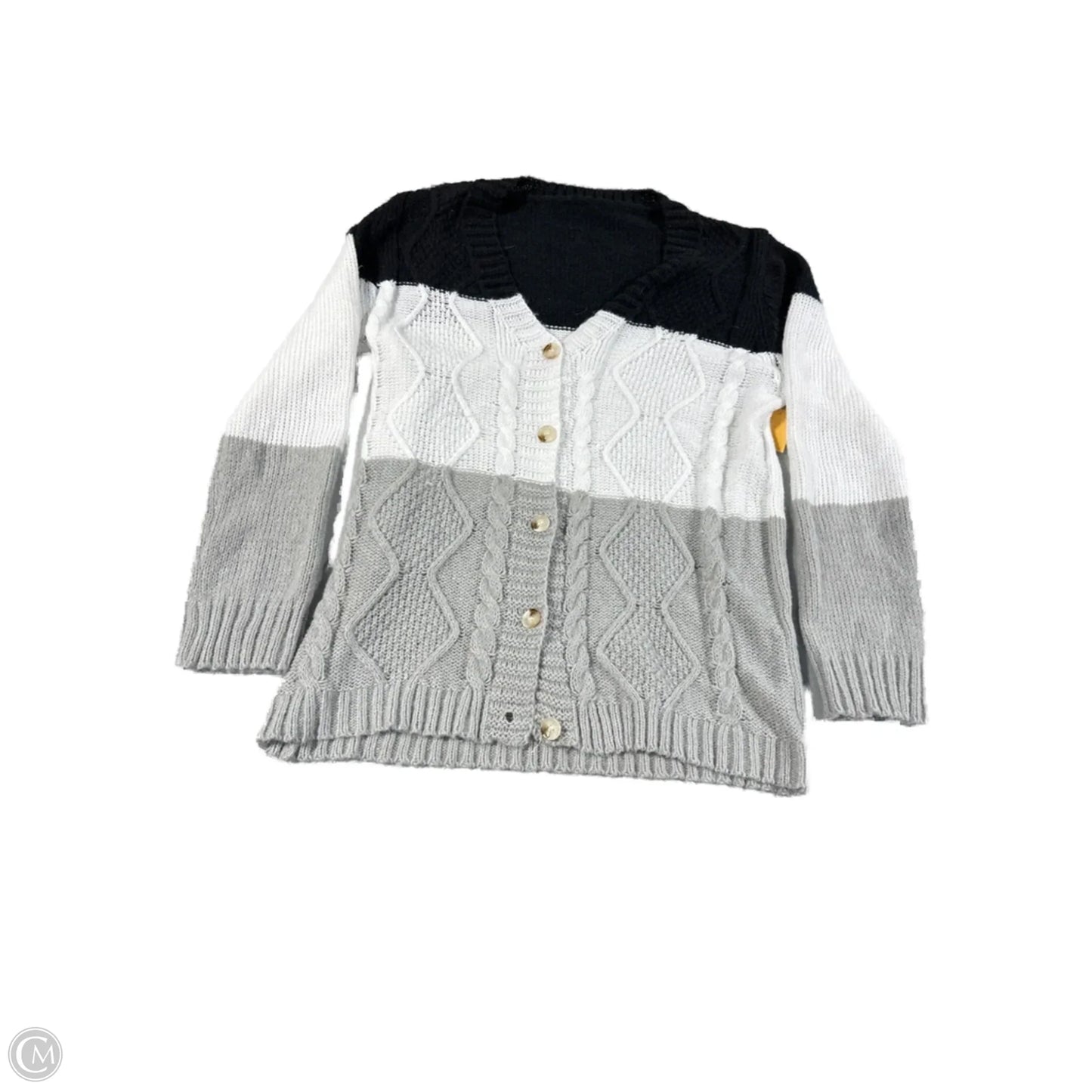 Sweater By Shein In Black & Grey, Size: L