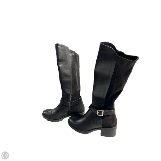 Boots Mid-calf Flats By Soda In Black, Size: 10