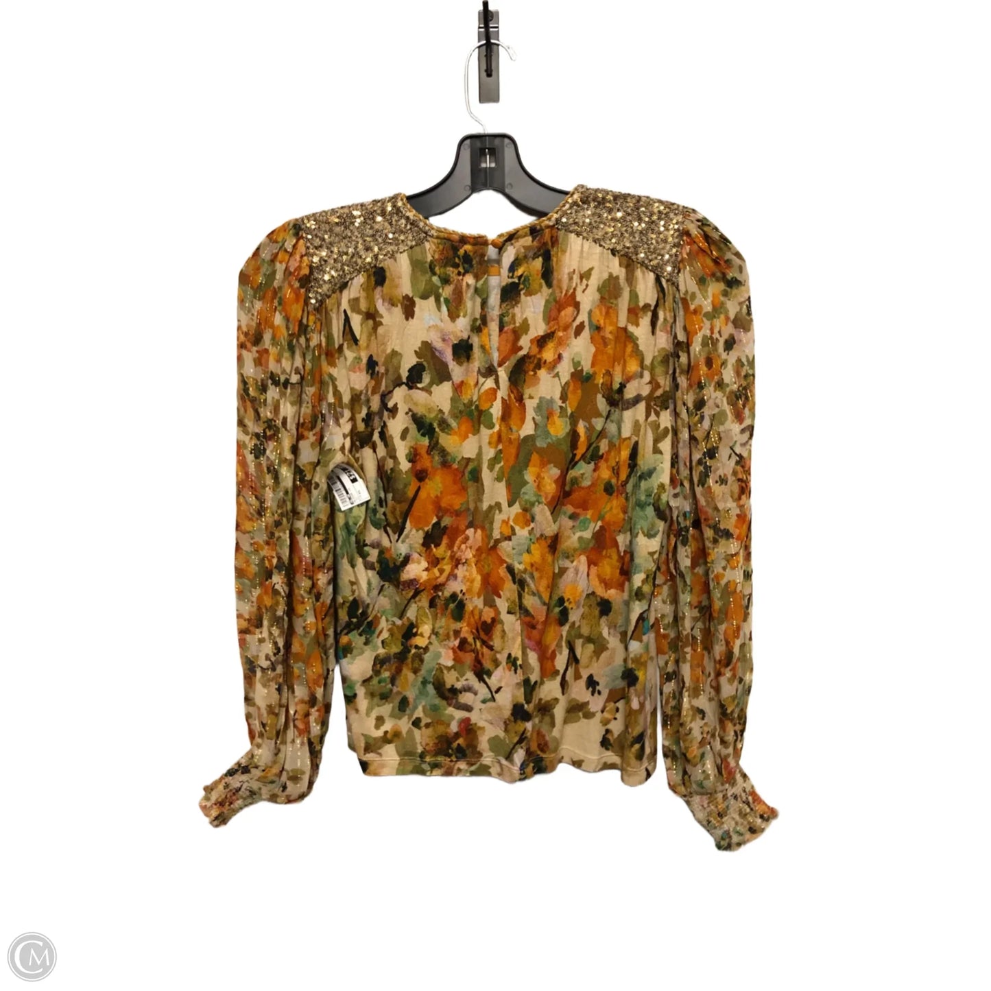 Blouse Long Sleeve By Bl-nk In Multi-colored, Size: Xs