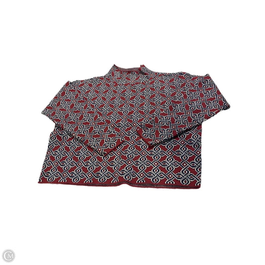 Sweater By Maeve In Blue & Red, Size: Xs