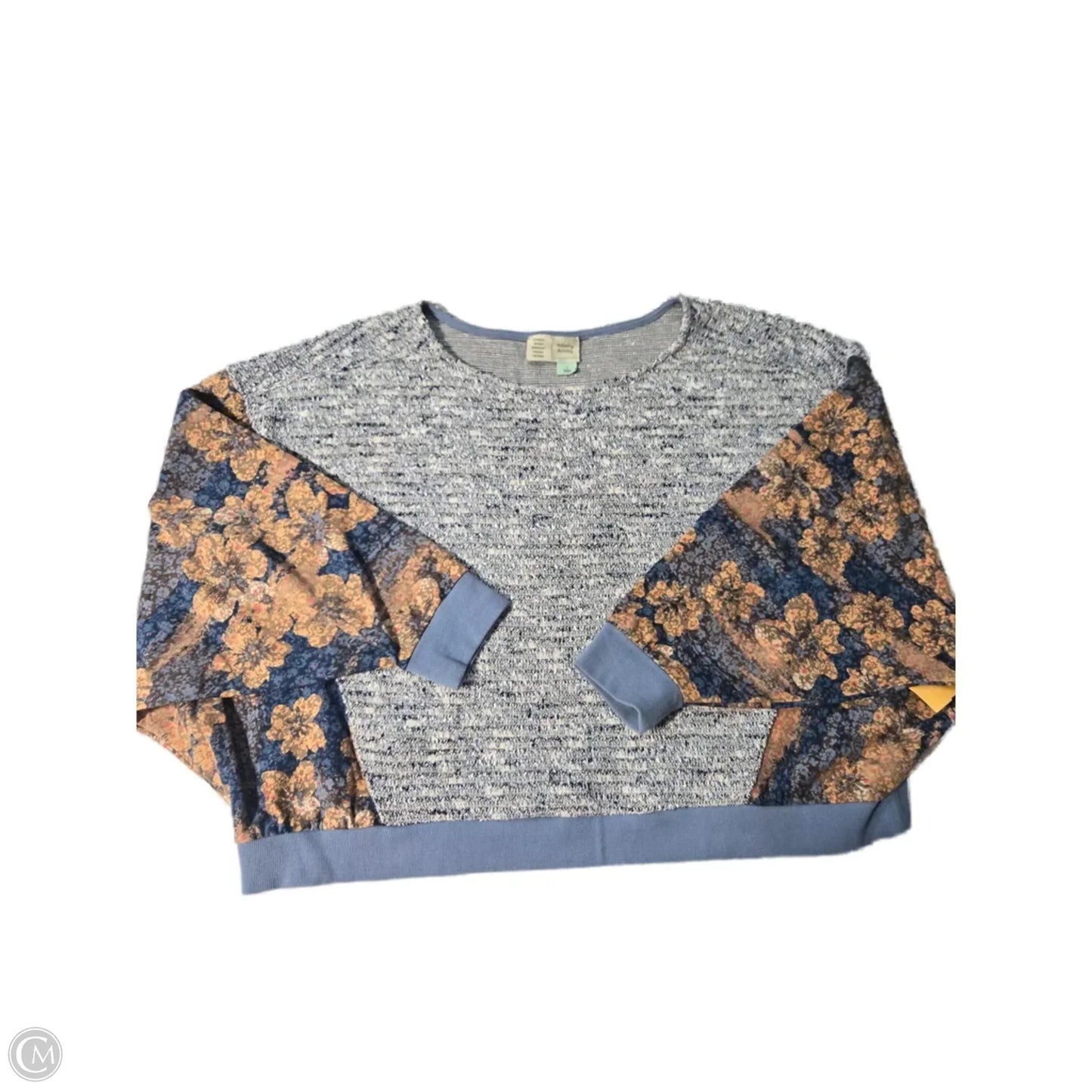 Blouse Long Sleeve By Saturday/sunday In Blue, Size: L