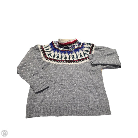 Sweater By Eddie Bauer In Grey, Size: M