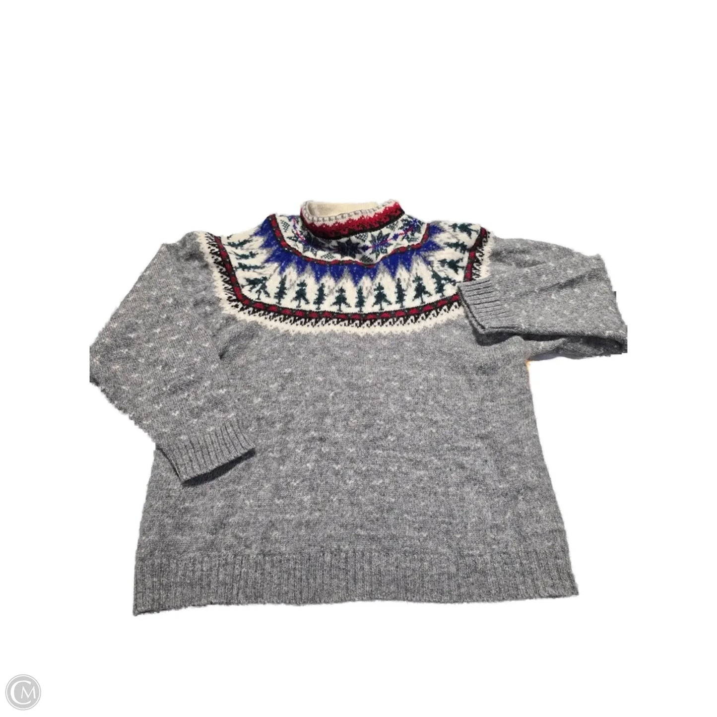 Sweater By Eddie Bauer In Grey, Size: M