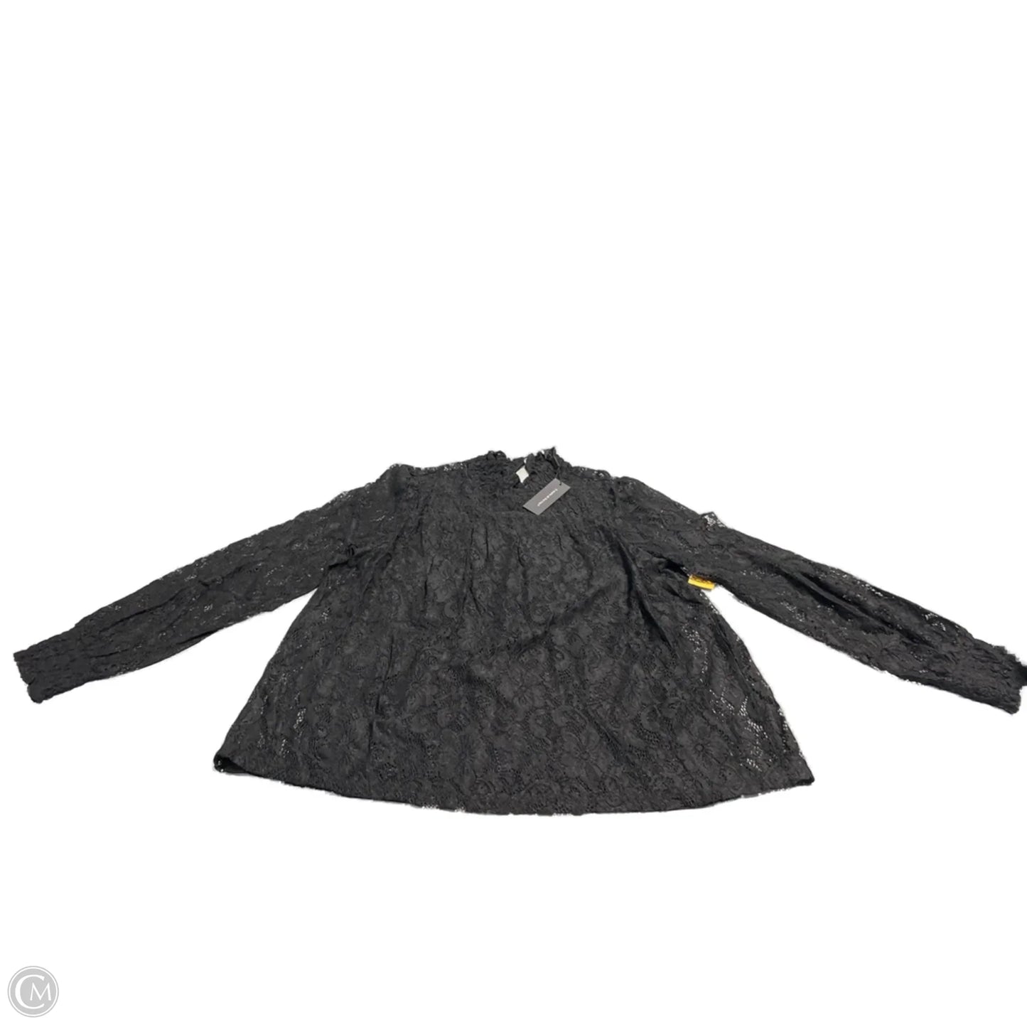 Top Long Sleeve By Cable And Gauge In Black, Size: L