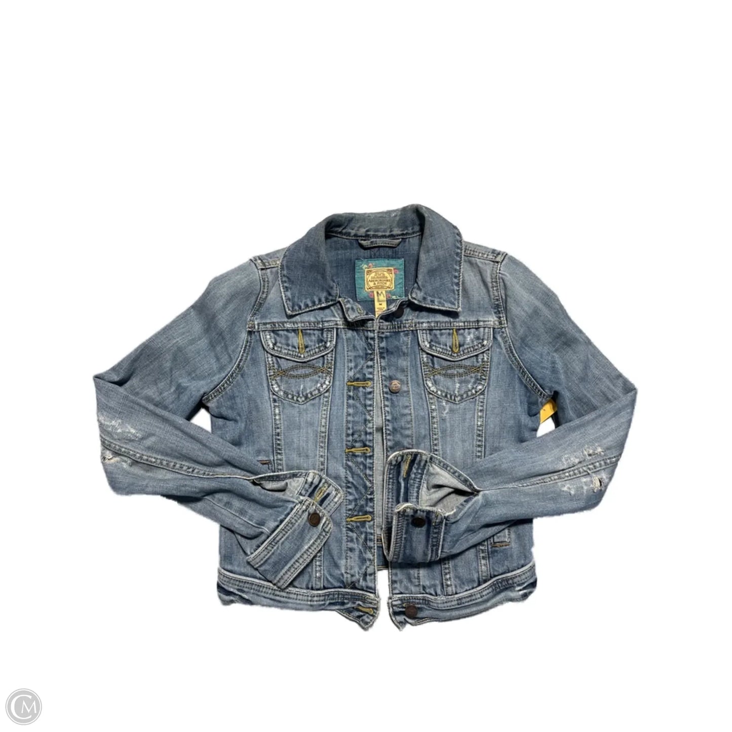 Jacket Denim By Abercrombie And Fitch In Blue, Size: M