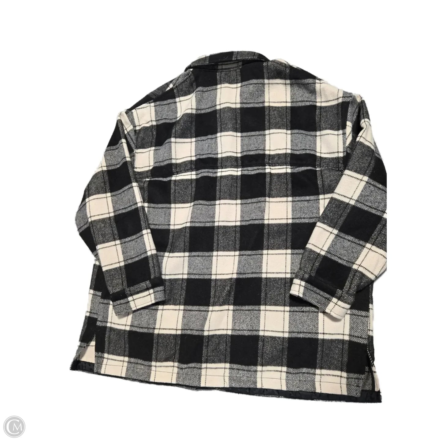 Jacket Fleece By Divided In Black & Cream, Size: Xl